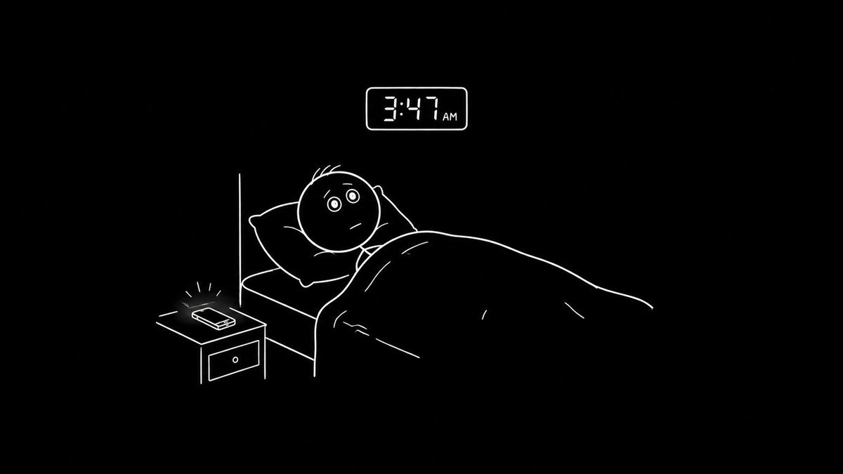 Illustration for Sleep Anxiety: Why Your Brain Won't Let You Rest